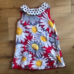Pippa & Julie Daisy Dress with Polkadot Collar